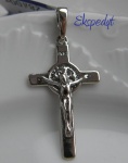 Krzyżyk św. Benedykta - srebrny 3 cm