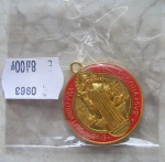 Medalik św. Benedykta - niebieski - 3 cm