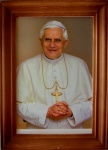 Obrazek z Papieżem Benedyktem XVI